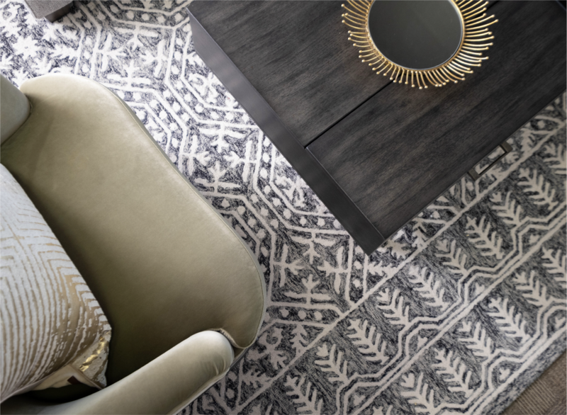 Elevate your living room with our stunning patterned rugs, adding texture and personality to your space.
