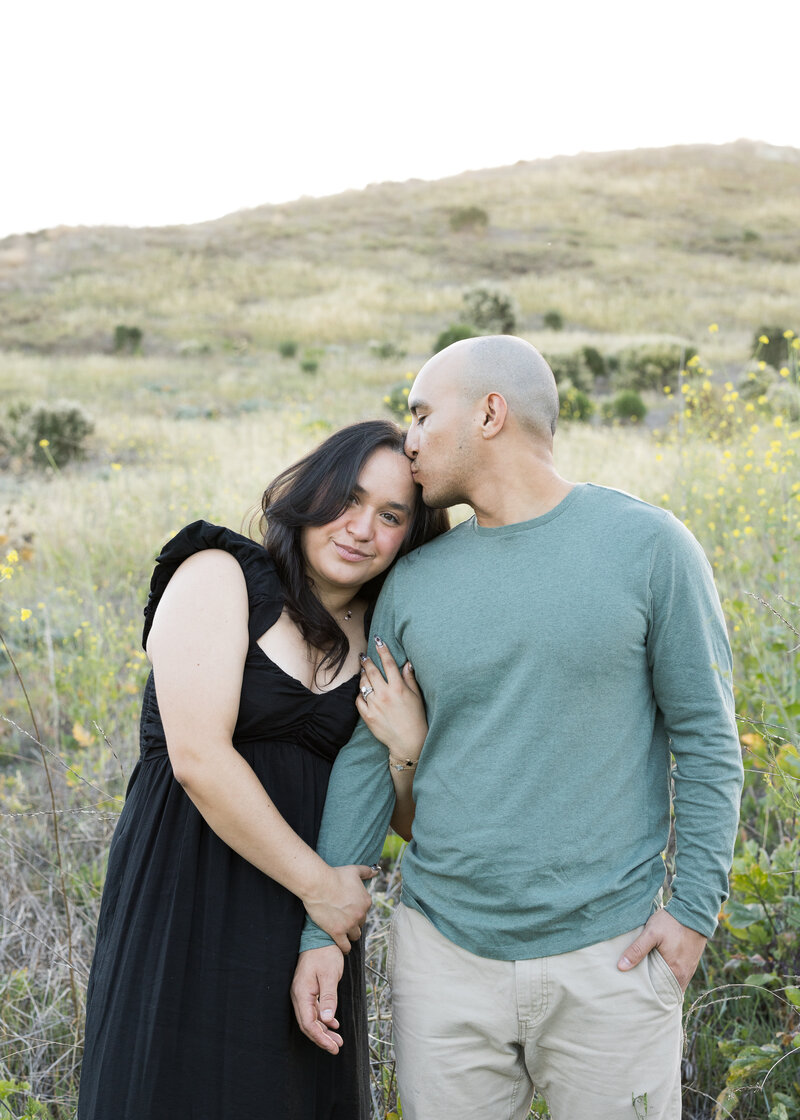 romantic rolling hills couple photo