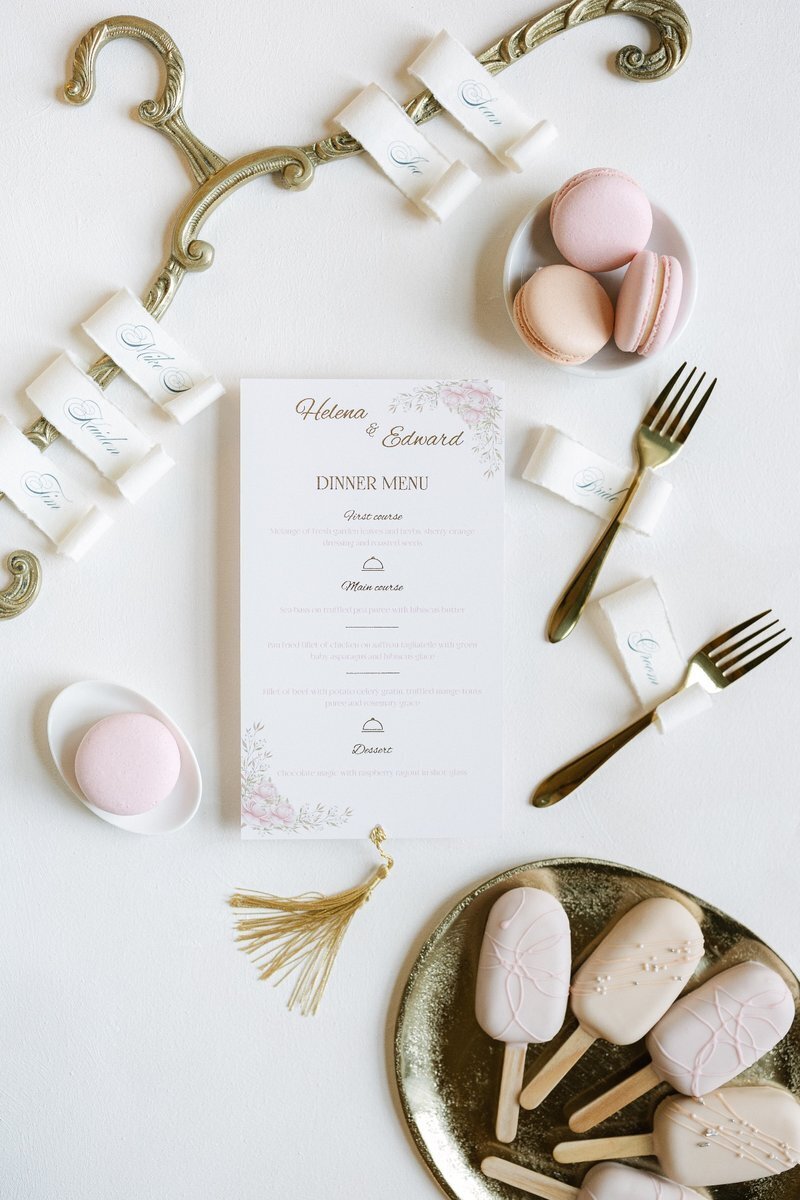 Luxury wedding stationery and details at the destination wedding celebration in Vienna Austria