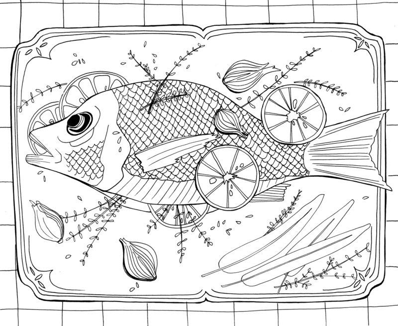 Lindsay Hine - fish illo