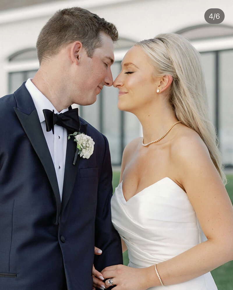 Dewy bridal glam