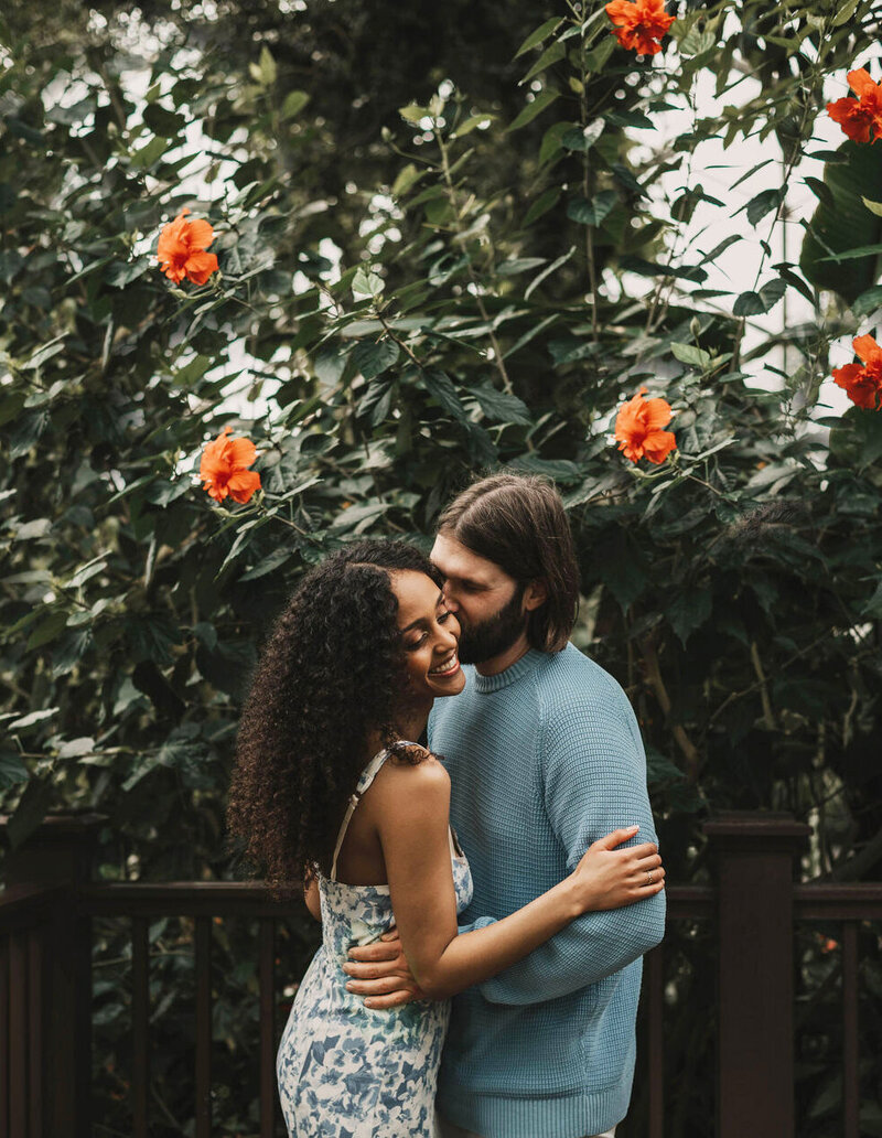 Milwaukee Wedding Photographer; Engagement session At Mitchell Domes in Milwaukee