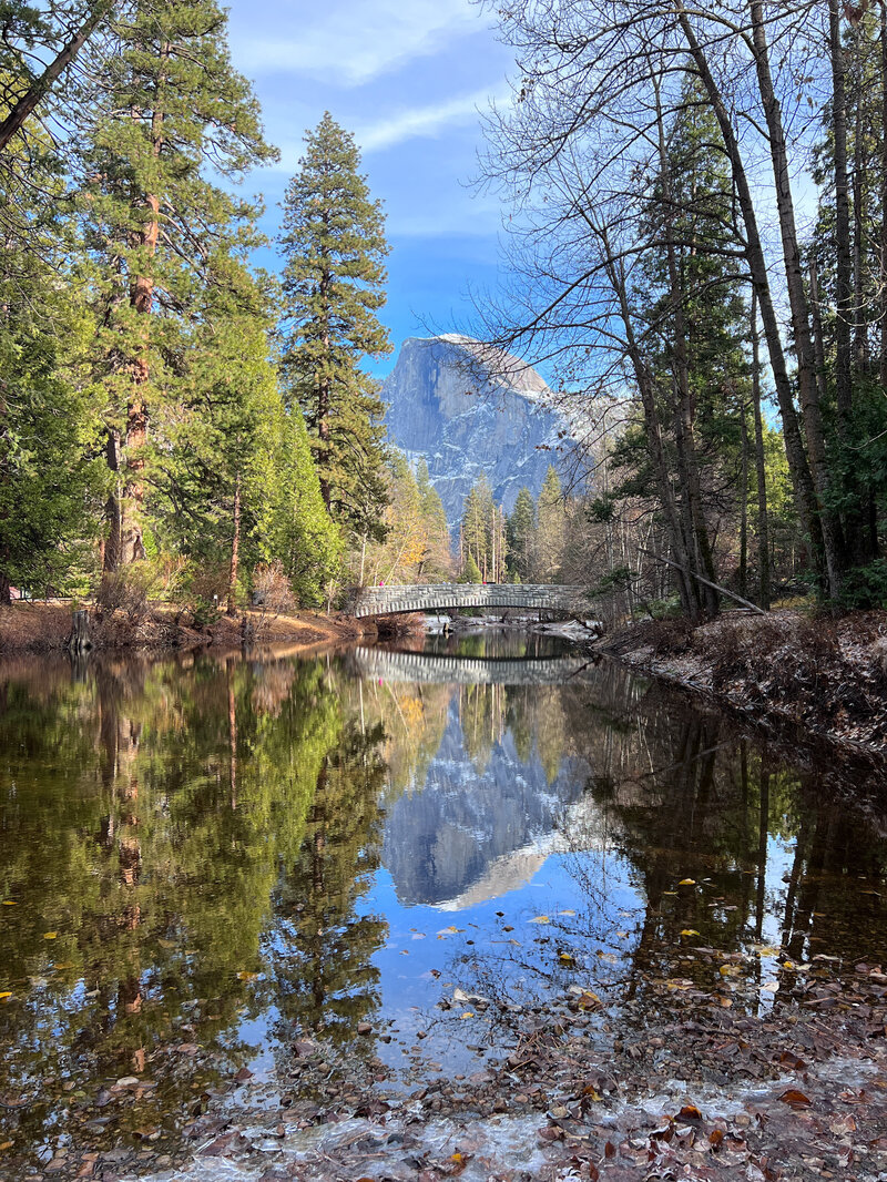 Half Dome with Sentinel Bridge 