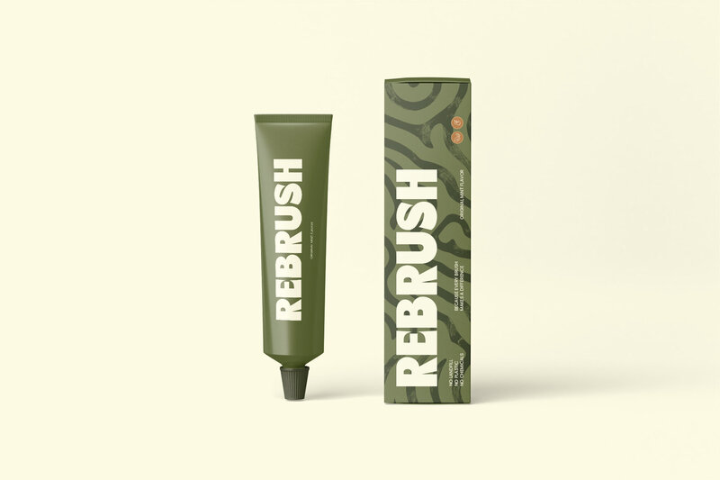 Screenshot of Rebrush branding and custom Showit website by Soltide