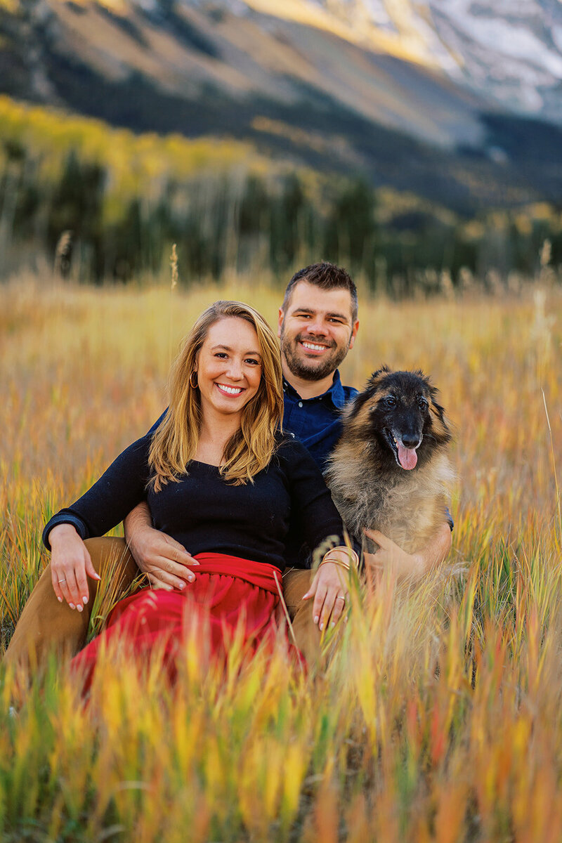 Julien Kibler with wife posed at Grand Teton National Park