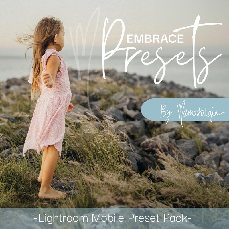 Mamastalgia Presets - Embrace Mobile - before and after 