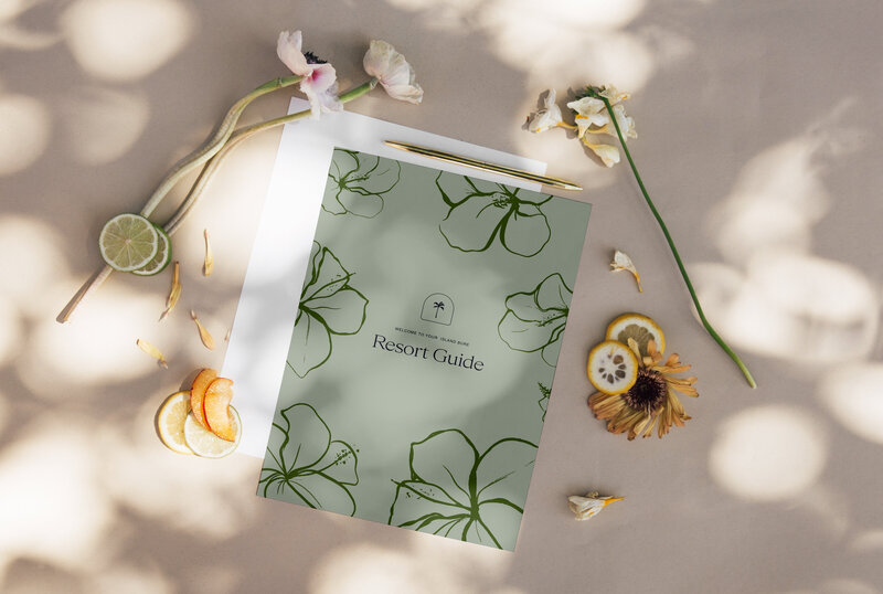 Tropical Resort branding for 5 star resort and spa by Vancouver Web and Branding Studio Ethos + Bloom Creative
