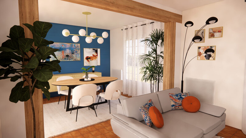 Sejour modernise projet Richelieu Sandrine Meurice Decoration