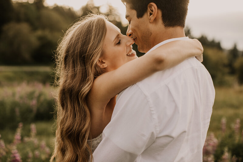 Kylie and her husband, Luis on their wedding day in Humboldt County