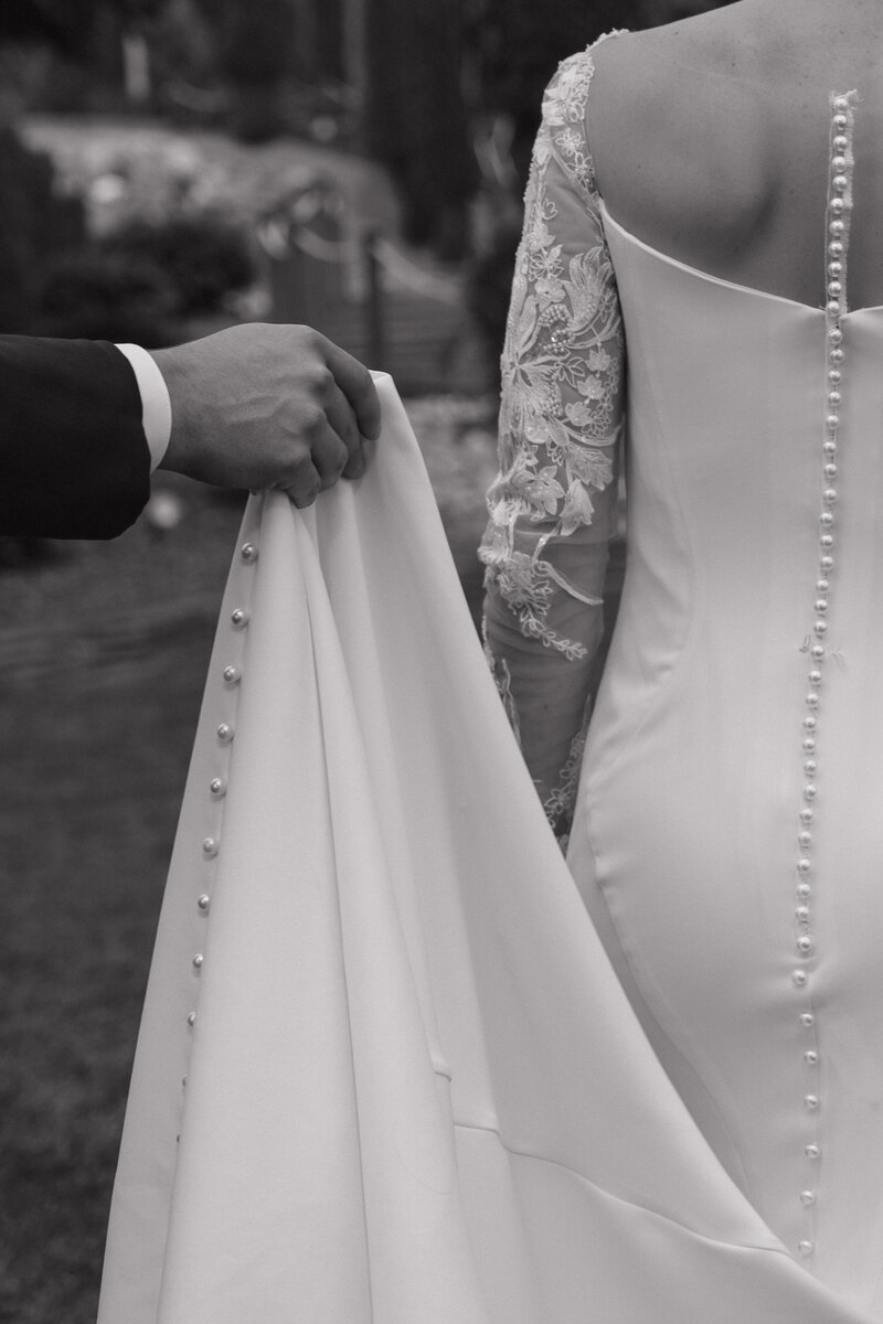 Black and white wedding photos