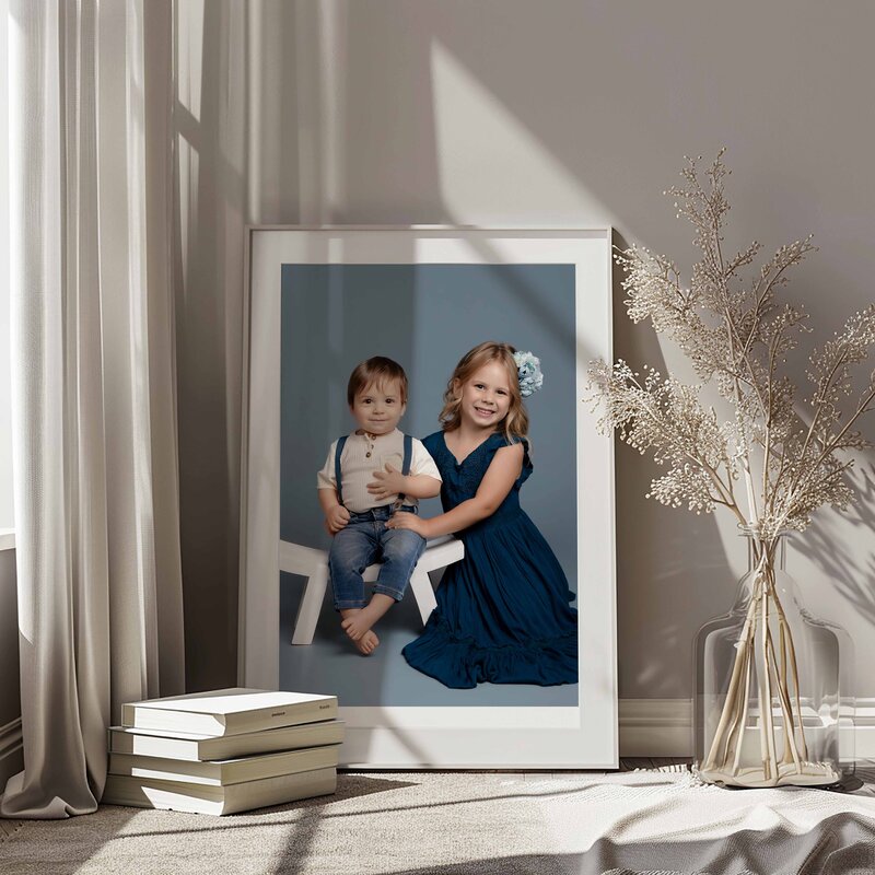 Professional children's photography products printed and hung on your wall. 2nd birthday photos taken by Jenni Nikki Photography near Atlanta, GA.