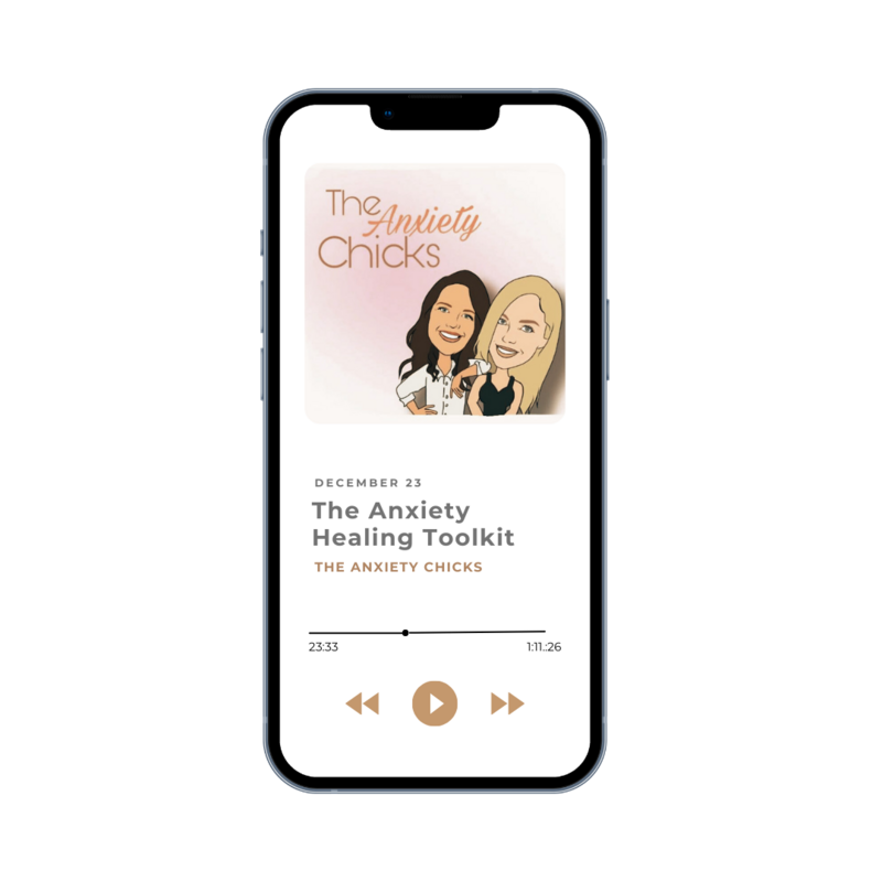 The chicks podcast preview on a mobile phone