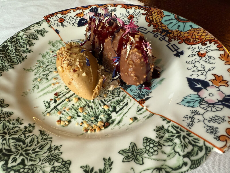 Dessert at Campamac in Barbaresco, Italy