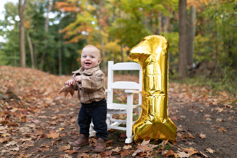 First Birthday Portrait Session Robin Hill Park by Pittsburgh Family Photographer Catherine Acevedo