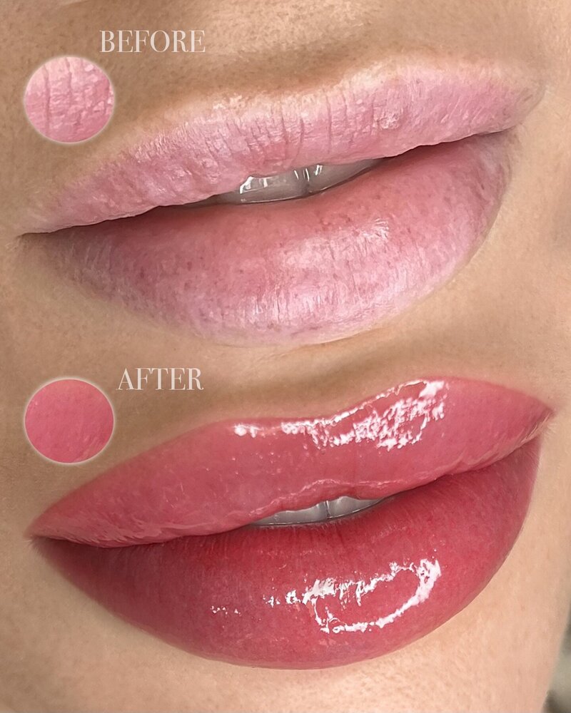 Luxury Lips, High End Designer Permanent Makeup, Lip Blush Tattoo