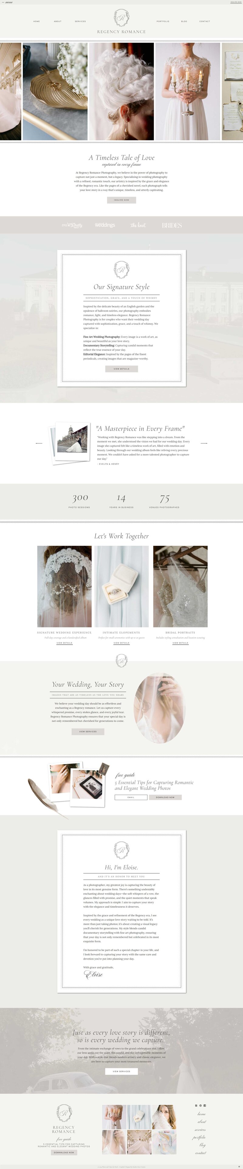 Showit Templates |  Heather Jones Creative | Simone