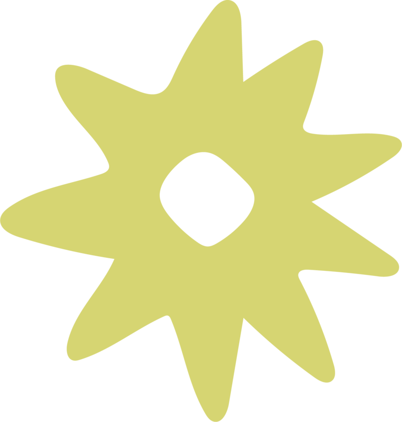 playful light green flower design