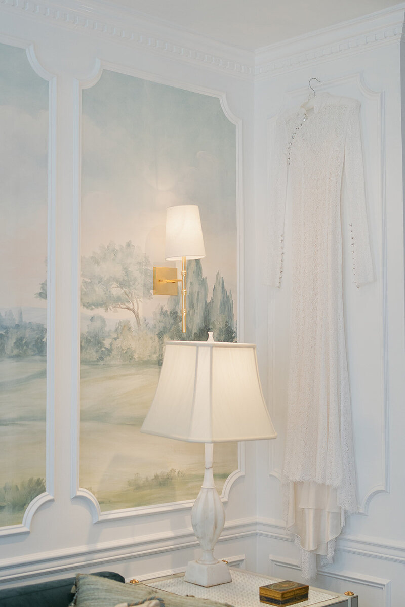 New York bridal editorial highlighting exclusive vintage couture gowns.