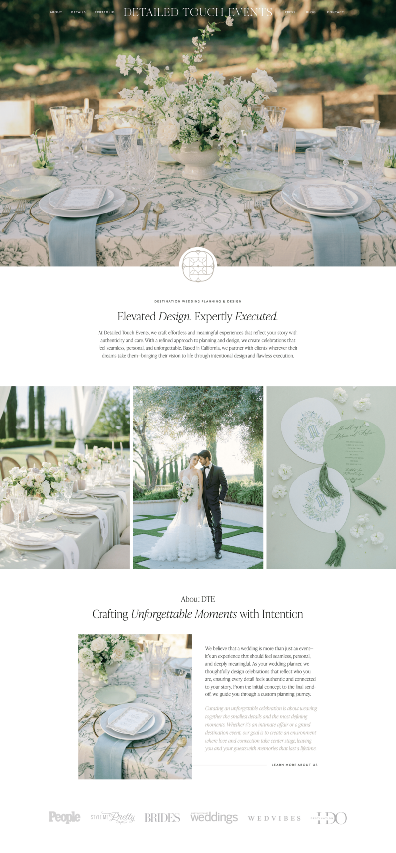 A website mockup.