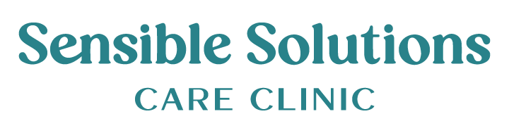 Text based logo with words "Sensible Solutions Care Clinic"