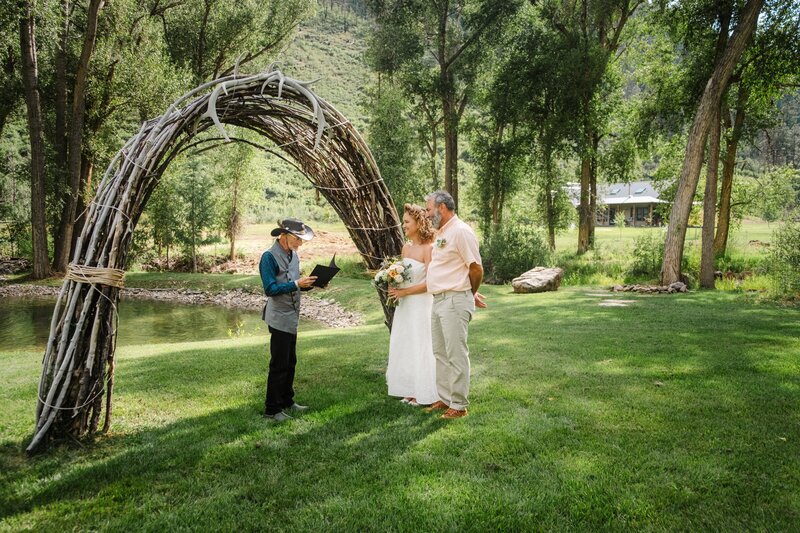 Elopement at Antlers at the Creek in Durango