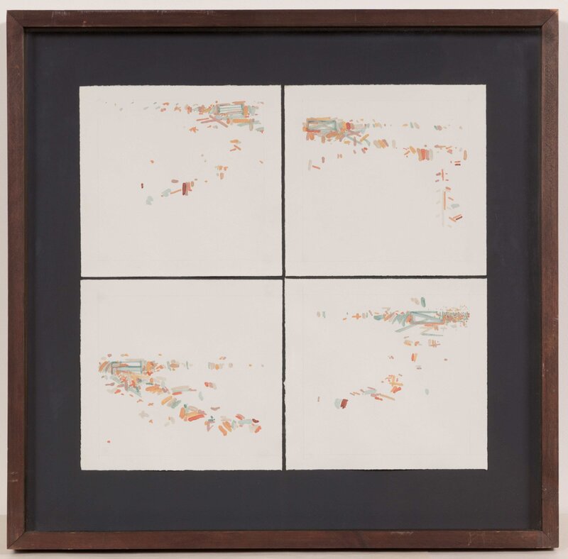 Four Sections 5,- oil on paper - 61 x 63 cm -  1981_11zon