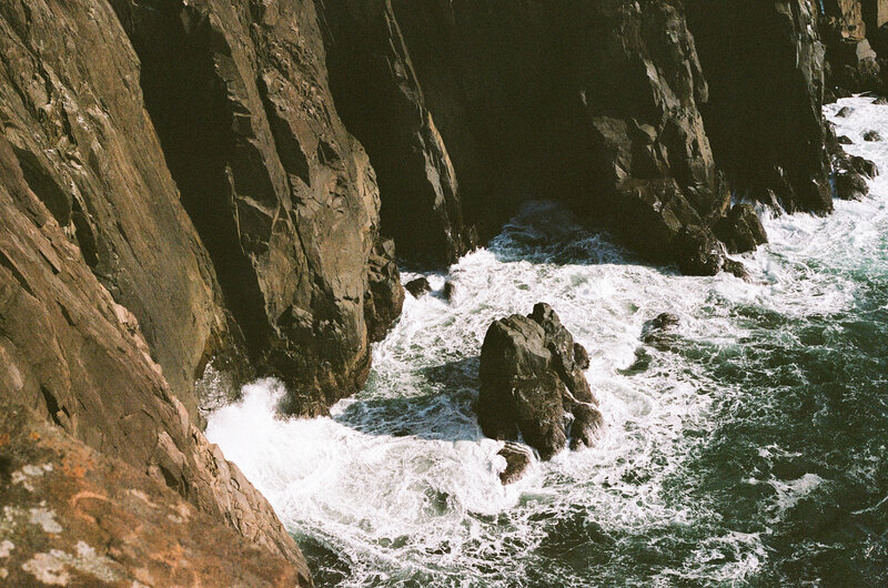 landscape shot of cliff side