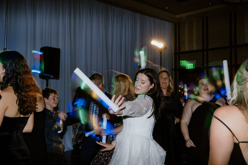 fun dance floor moments by denver wedding photograper