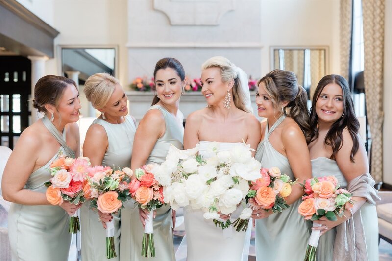 Bridesmaids at the country club of orlando by Orlando wedding photographer
