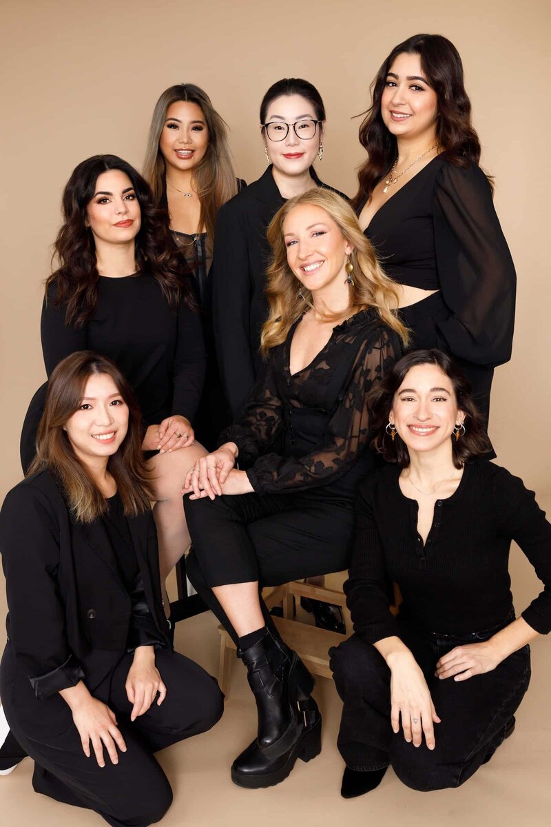 Team of professional Vancouver and surrey makeup artists