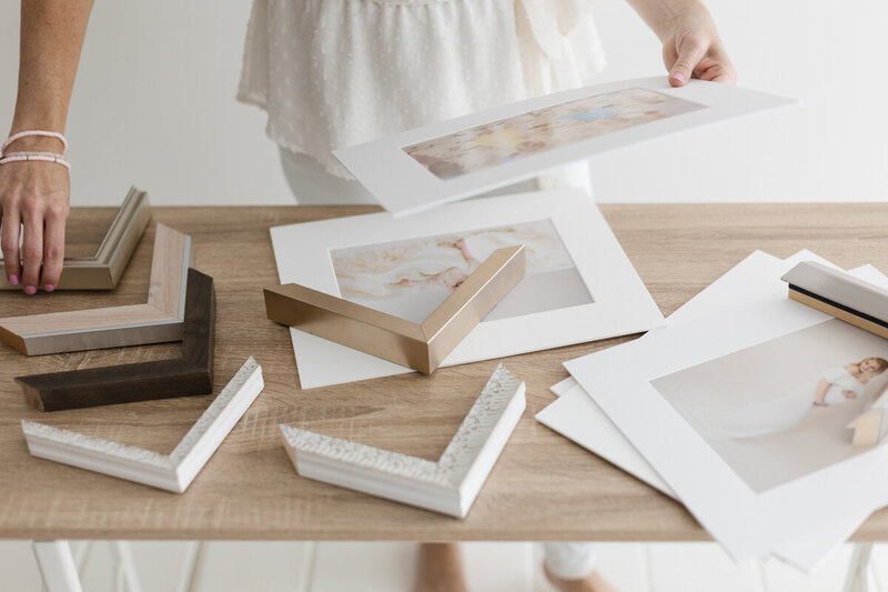 mats and frame corners 