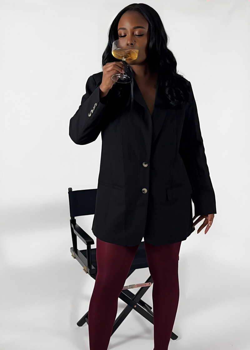 Designed for women who lead, inspire, and disrupt—this image reflects the type of magnetic branding that Daijah Janae creates at Her Higher Standard, using storytelling and strategy to spark obsession.