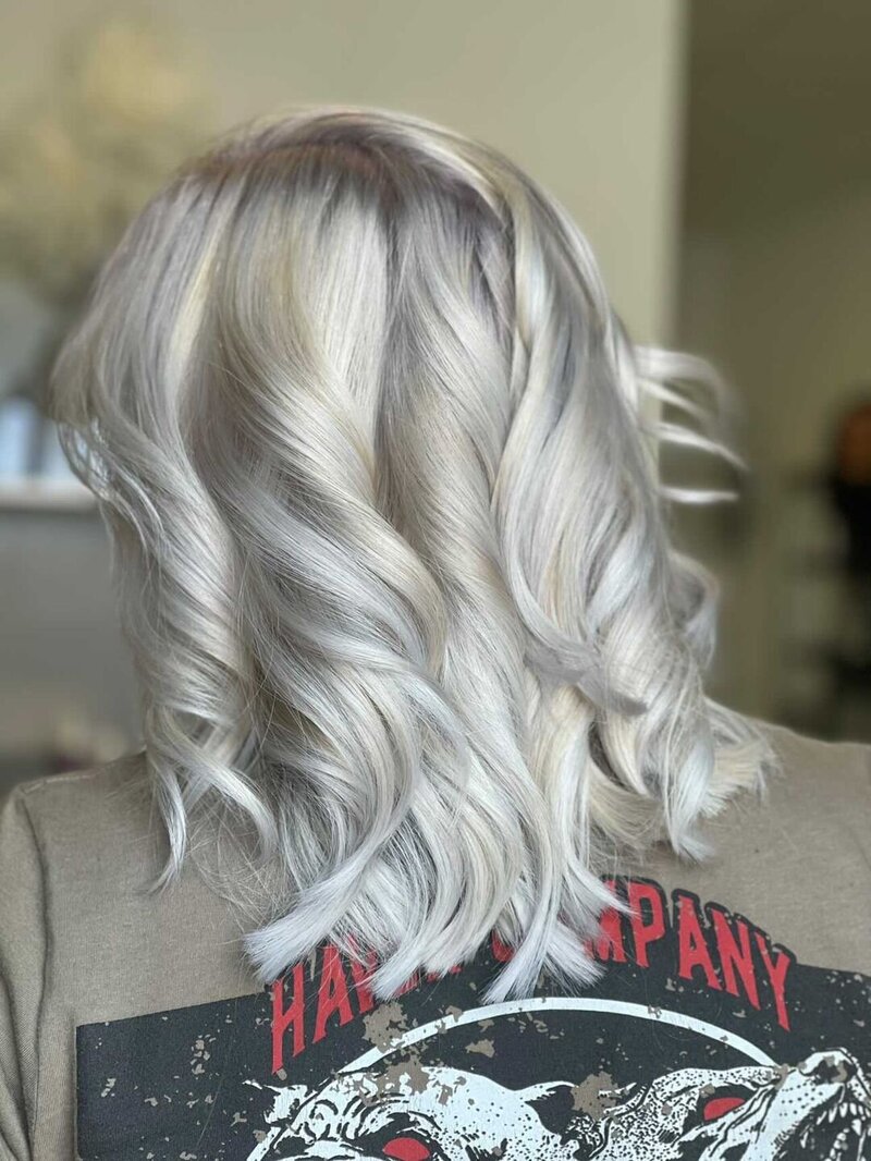 platinum blonde hair