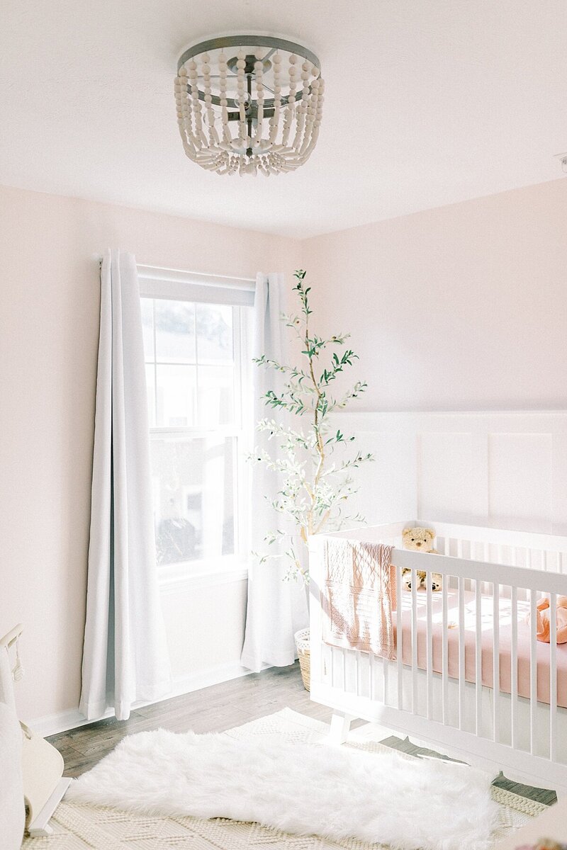 Photo of an Indianapolis newborn nursery by Katelyn Ng Photography.