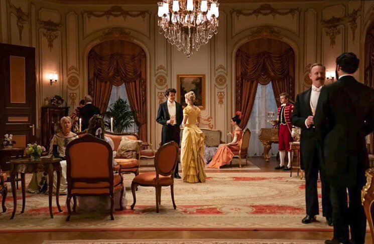 Andonian Collection, The fictional Russell home in The Gilded Age. Photographer Cohen Rosa. As seen in Vogue.