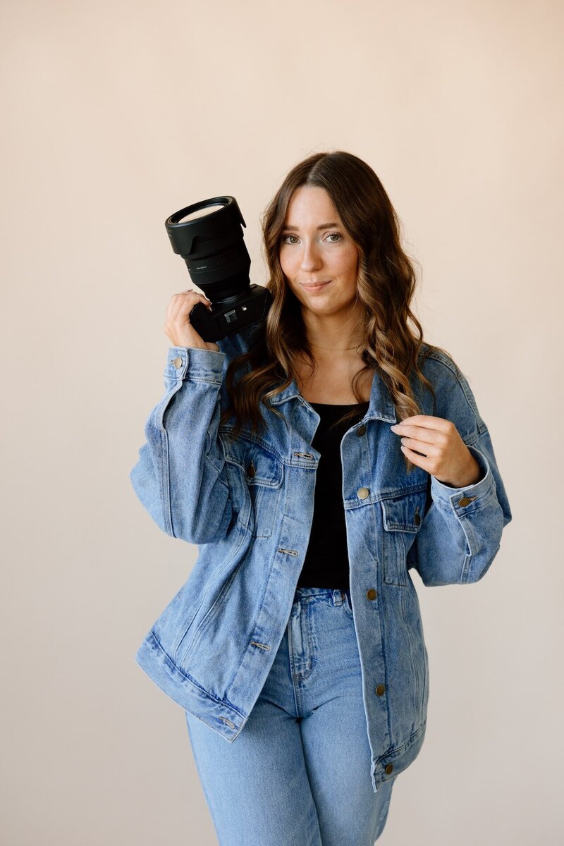emalee kay poses for brand photos in kansas city missouri