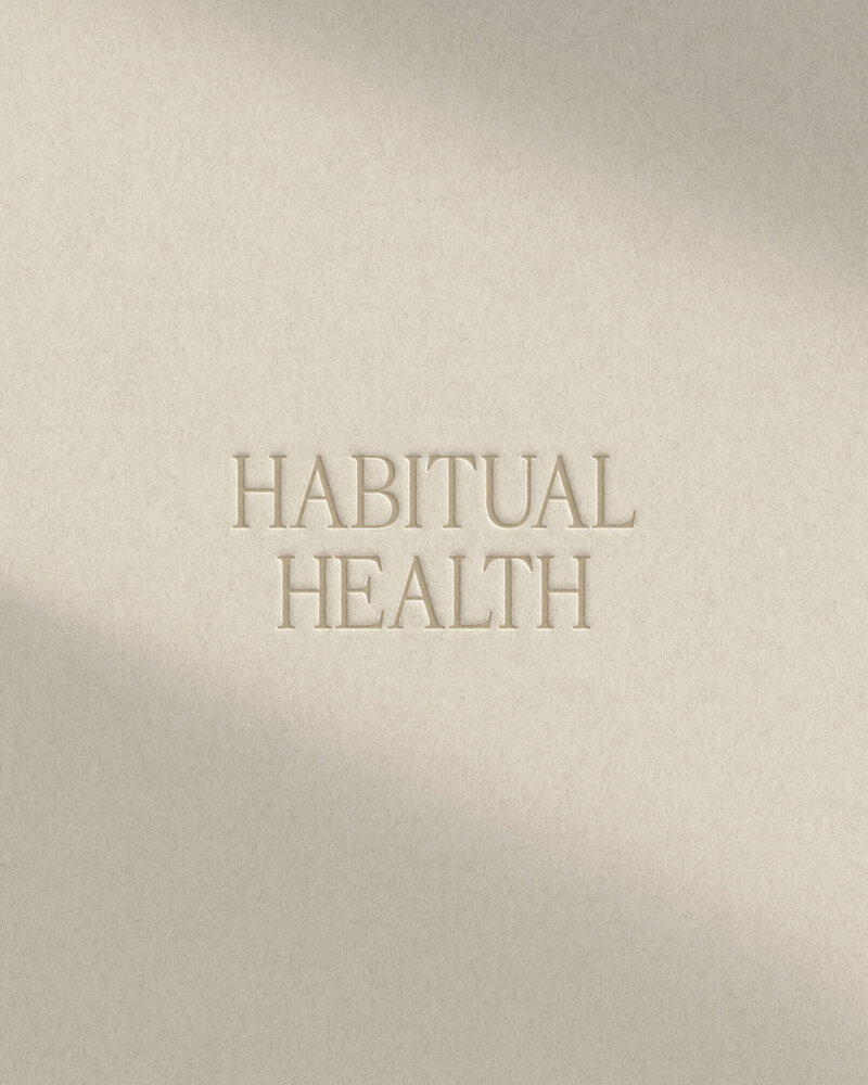 Neutral logo design for wellness brand