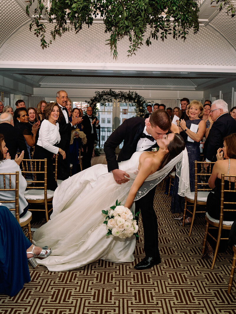 Timeless winter wedding at the iconic Hay-Adams hotel in Washington DC