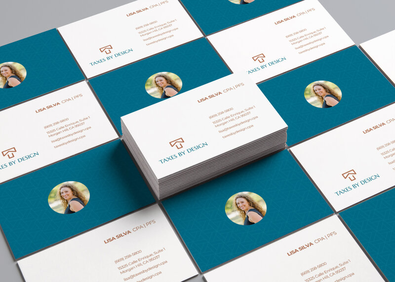 business cards. Accounting business card design