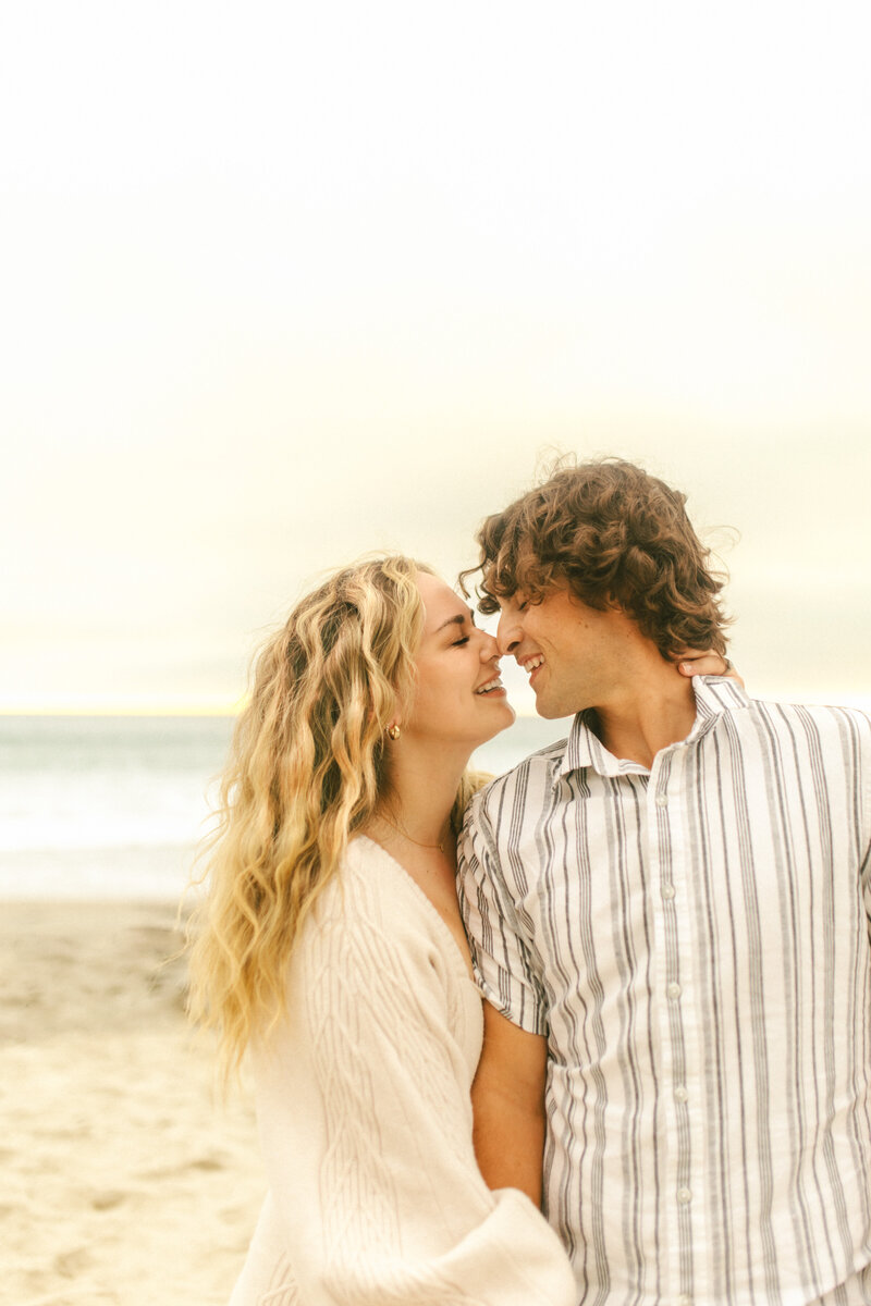 Couple touching noses