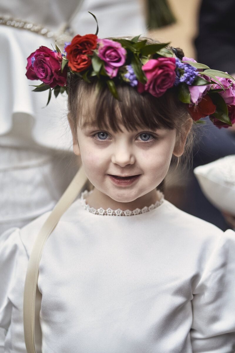 hermosa inn wedding flower girl