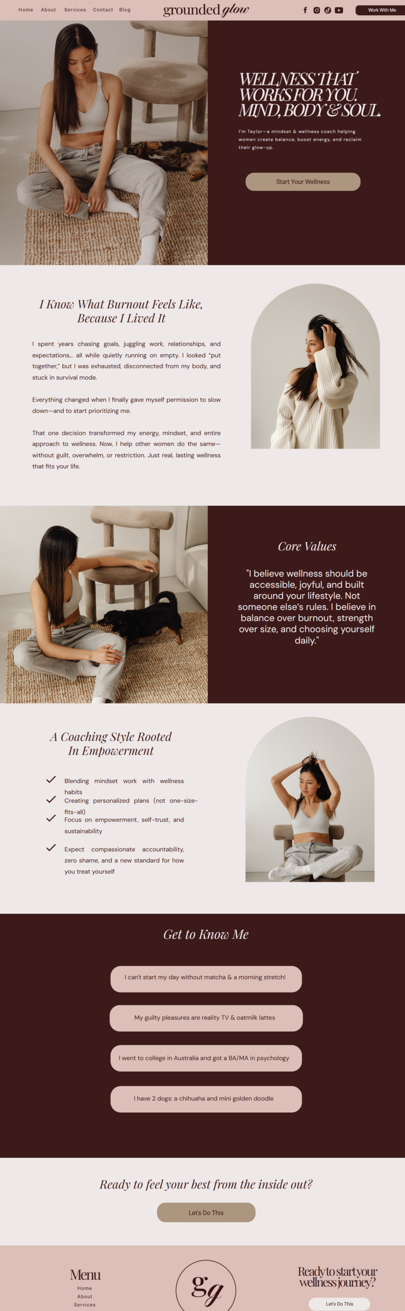 Grounded Glow Website