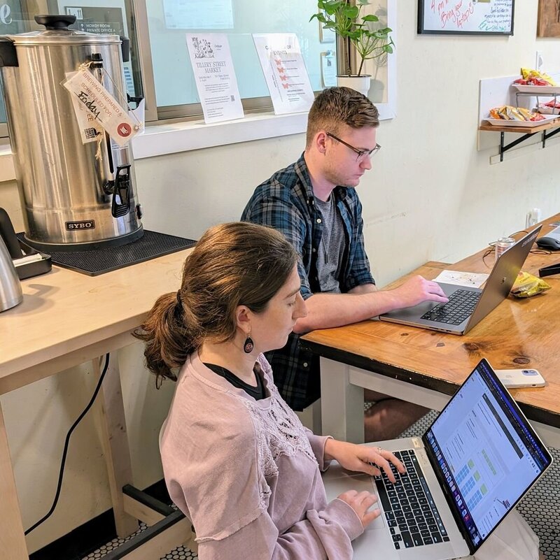 AI workshop participants brainstorming ways to use AI for their business