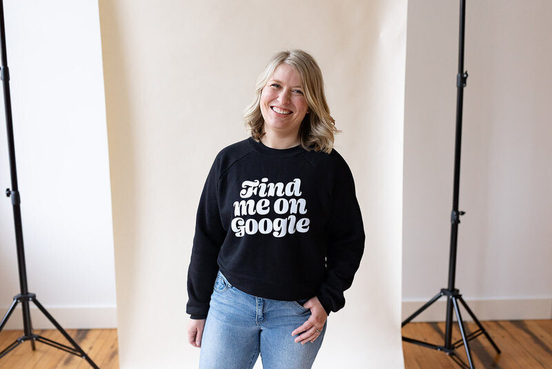 Find Me On Google Sweatshirt Apparel for Entrepreneurs