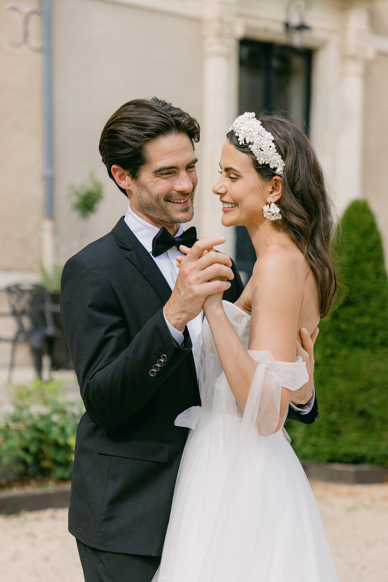 South of France Wedding is Loire Valley at Chateau de Jalesnes in the spring summer fine art photography by Chelsey Black Photography