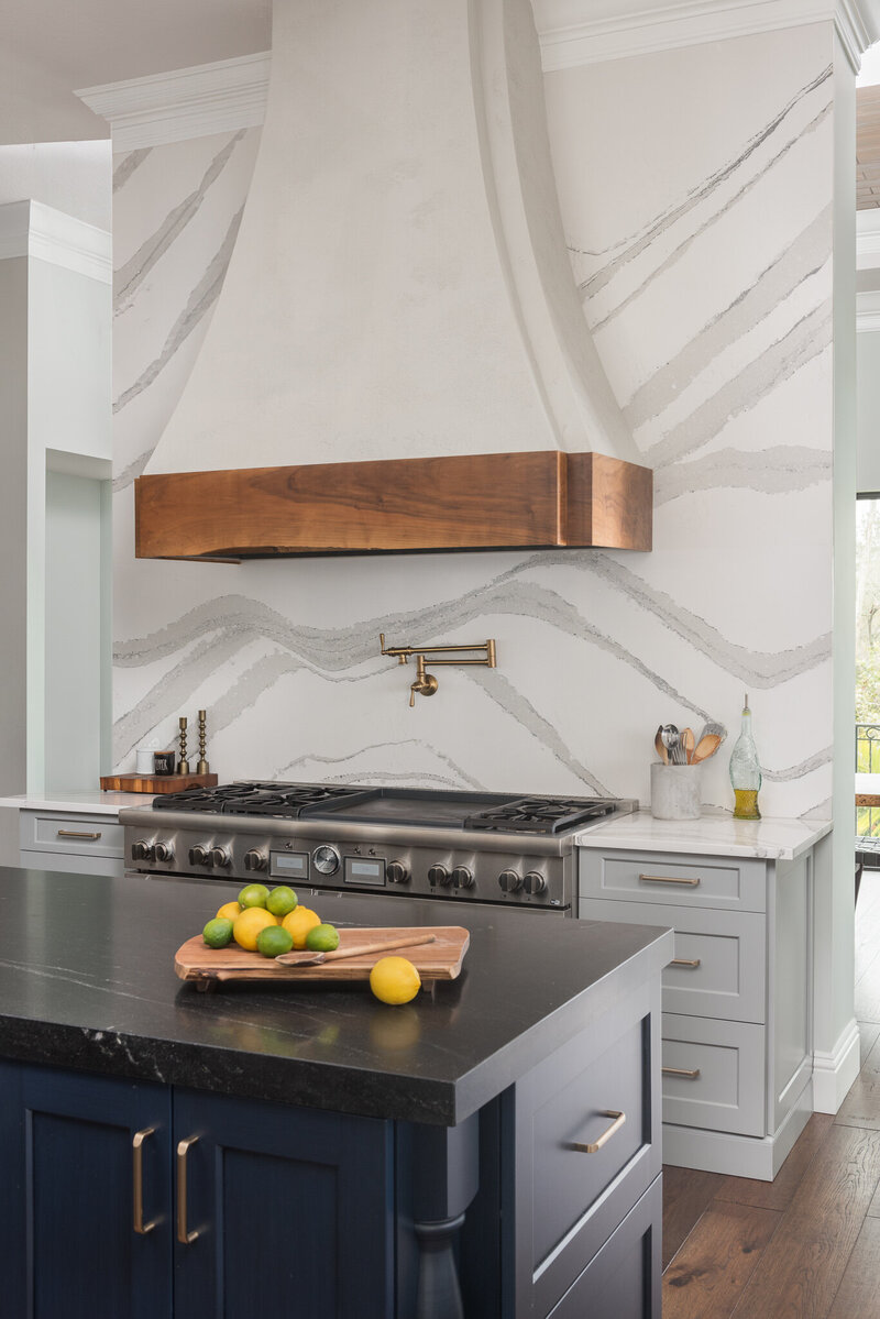 Lighting and counter top accents at Palma Ceia_Scarbro Design