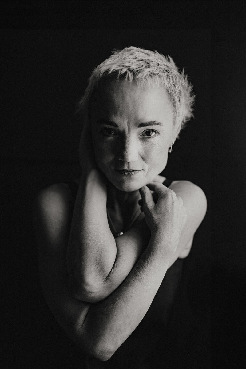 boudoir focení ve studiu v Praze