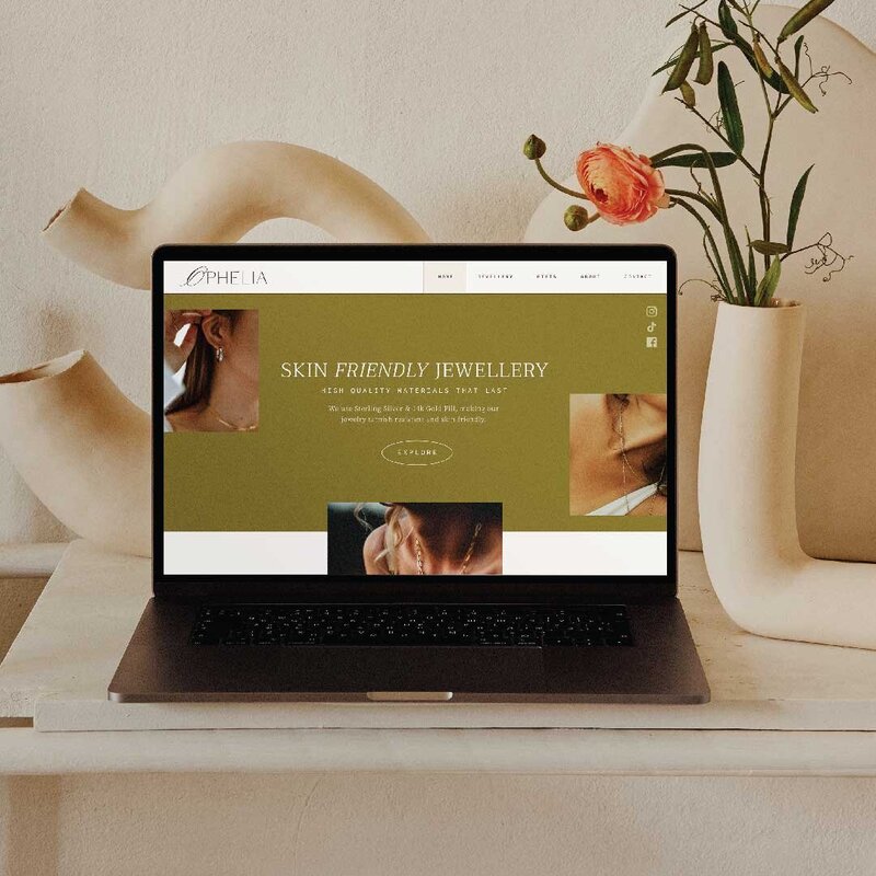 jewelery website design