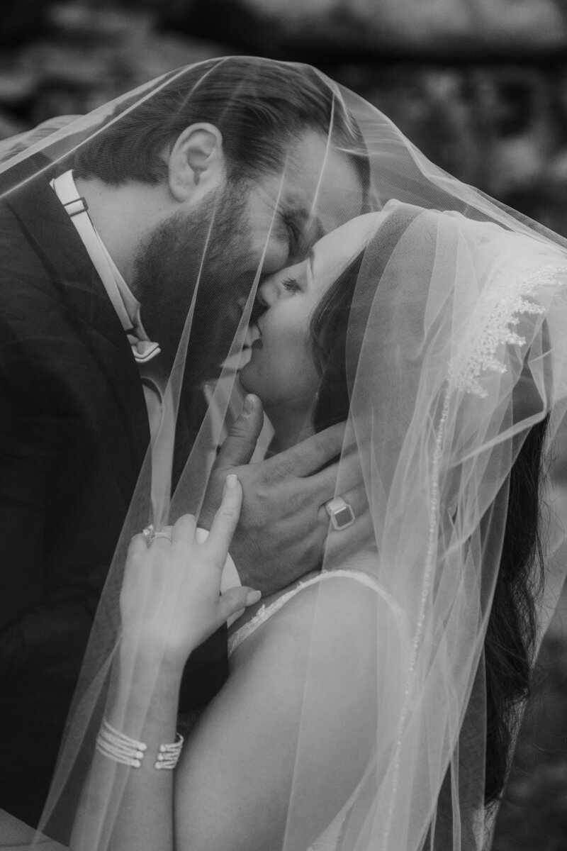 Groom seeing his bride for first time at Lake House at Bulow in Charleston SC 