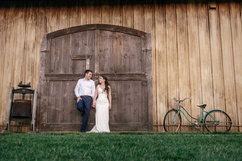 bride and groom before first look in northeast Nebraska